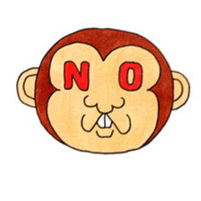 The monkey which is a snaggletooth sticker #4117092