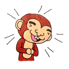 The monkey which is a snaggletooth sticker #4117099