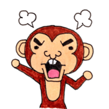 The monkey which is a snaggletooth sticker #4117101