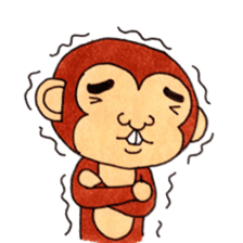 The monkey which is a snaggletooth sticker #4117104