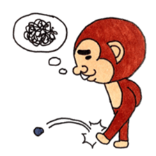 The monkey which is a snaggletooth sticker #4117119