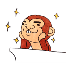 The monkey which is a snaggletooth sticker #4117124