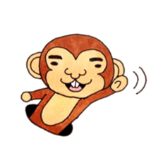 The monkey which is a snaggletooth sticker #4117126