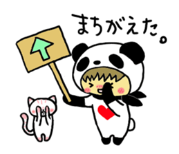 Pandaman and Cat sticker #4117577