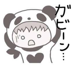 Pandaman and Cat sticker #4117582