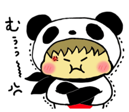 Pandaman and Cat sticker #4117586