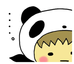 Pandaman and Cat sticker #4117591