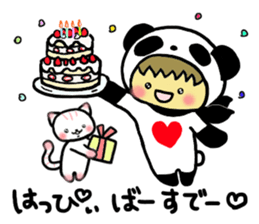 Pandaman and Cat sticker #4117603