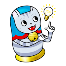 cat matryoshka sticker #4117850