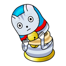 cat matryoshka sticker #4117851