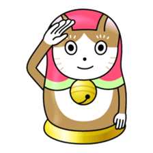 cat matryoshka sticker #4117864