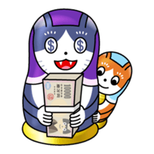 cat matryoshka sticker #4117866