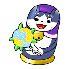 cat matryoshka sticker #4117870