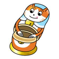 cat matryoshka sticker #4117885