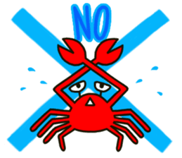 Fun Fun Crab sticker sticker #4118550