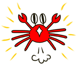 Fun Fun Crab sticker sticker #4118553