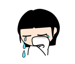 The Ghost girlfriend. sticker #4119407