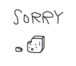 OK tofu SORRY tofu sticker #4120425