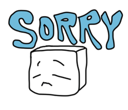 OK tofu SORRY tofu sticker #4120429