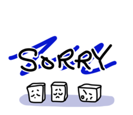 OK tofu SORRY tofu sticker #4120437