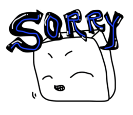 OK tofu SORRY tofu sticker #4120441