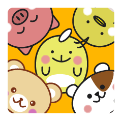 Good friend animal sticker pack