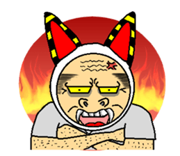 A rabbit and uncle sticker #4120897