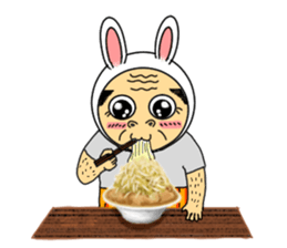 A rabbit and uncle sticker #4120915