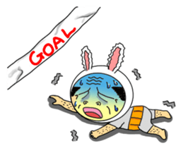 A rabbit and uncle sticker #4120918