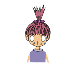 A little cute girl sticker #4121450