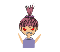 A little cute girl sticker #4121451