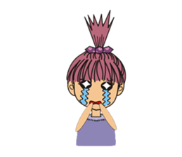 A little cute girl sticker #4121452