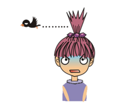 A little cute girl sticker #4121453