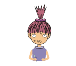 A little cute girl sticker #4121458