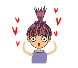 A little cute girl sticker #4121461