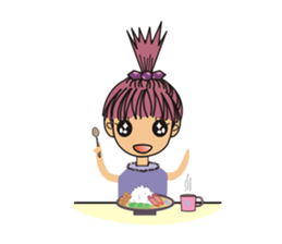 A little cute girl sticker #4121462