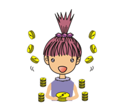 A little cute girl sticker #4121464