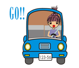 A little cute girl sticker #4121465
