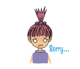 A little cute girl sticker #4121467