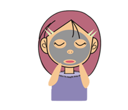 A little cute girl sticker #4121469