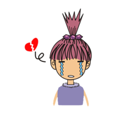 A little cute girl sticker #4121470