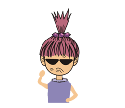 A little cute girl sticker #4121471