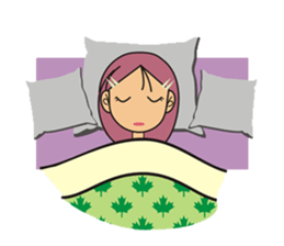 A little cute girl sticker #4121472