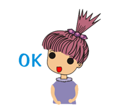 A little cute girl sticker #4121473