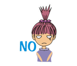 A little cute girl sticker #4121474