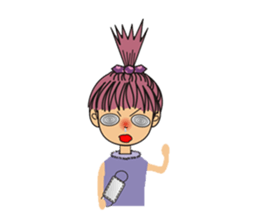 A little cute girl sticker #4121476