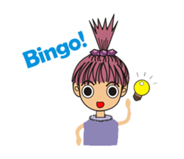 A little cute girl sticker #4121477