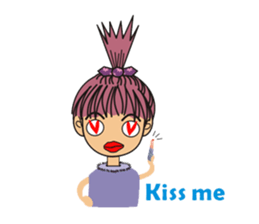 A little cute girl sticker #4121478