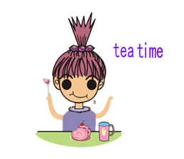 A little cute girl sticker #4121483