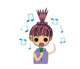 A little cute girl sticker #4121484